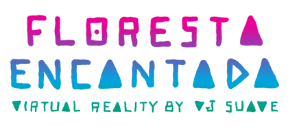 Logo Floresta Encantada - Virtual Reality by VJ Suave